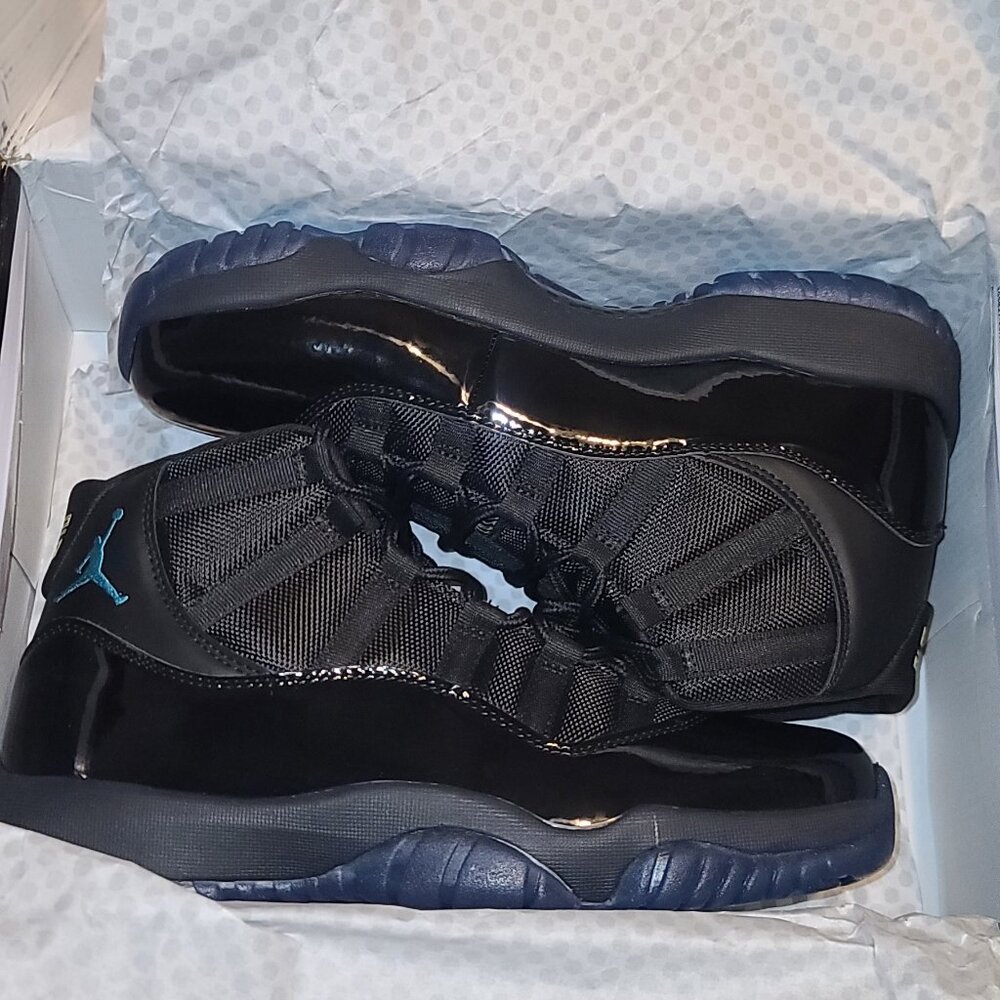 Jordan High-Top Black with Blue Highlights